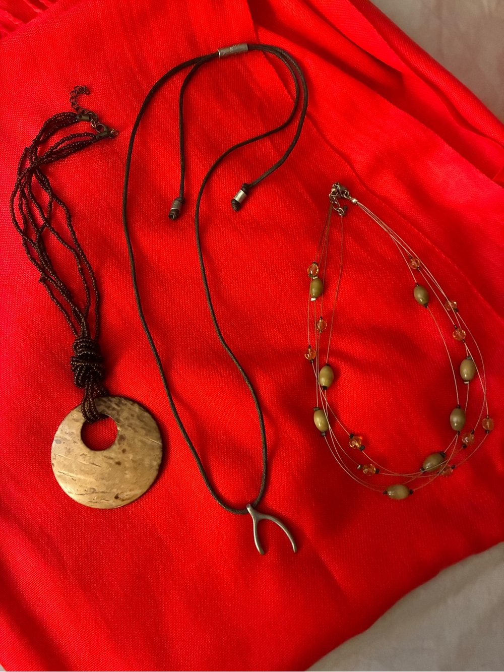 Mixed Lot of 3 Necklaces. J. Jill and Unbranded - Assorted Styles